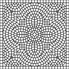 Obraz premium Ancient mosaic ceramic tile pattern.
