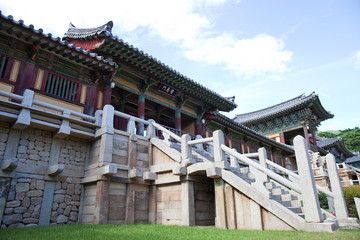 Naklejka premium Bulguksa Temple is a famous temple in Gyeongju-si, Korea.