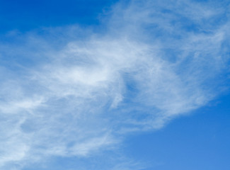 Fantastic white clouds with blue sky background. 