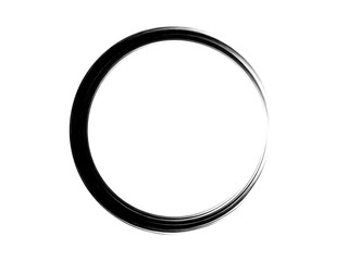 Black marking element.Black grunge oval frame.Black ink circle.