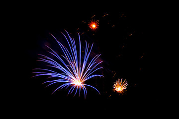 Abstract fireworks