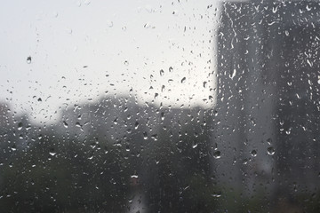 rain drops on the window