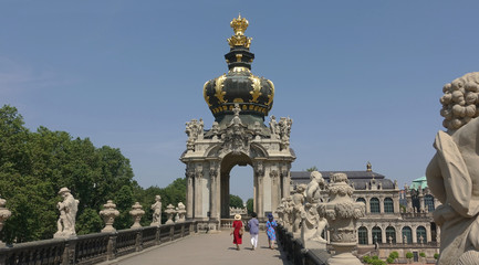 Fototapeta na wymiar The Kronentor (crown gate) of the Dresden Zwinger