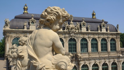 Obraz premium Architectural details of the Dresden Zwinger