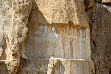 Naqsh-e Rostam, Shiraz, Fars Province, Iran, June 22, 2019, the view of Naqsh-e Rostam near the...