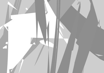 Fototapeta premium Black and white abstract background. geometric shapes. Poster.