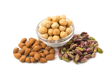 Haselnüsse, Mandeln, Pistazien