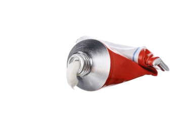 squeezed ointment tube, health care and medicine