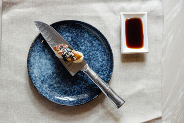 hammer and nails on wooden background