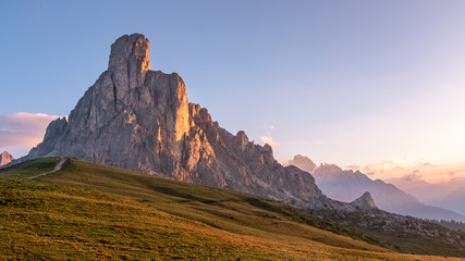 GIAU PASS - DOLOMITES, ITALY AT SUNSET