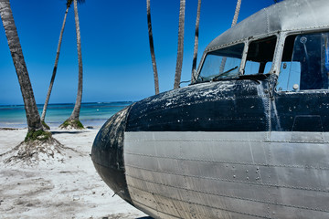 old boat on the beach