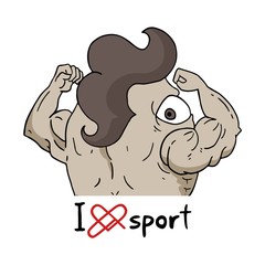 I love sport message