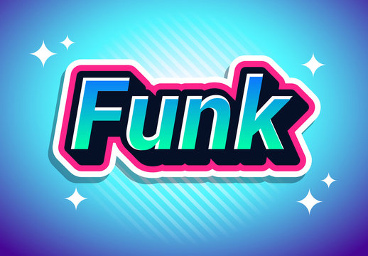 Bright Sticker Style Text Effect