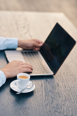 businessman working on laptop