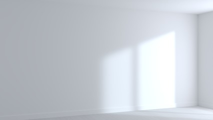 Background empty white room beam
