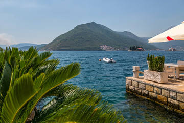 View of the Bay of Kotor in the Adriatic Sea