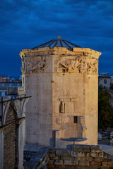 Fototapeta na wymiar Tower of the winds at the ancient Athens town