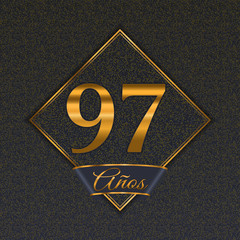 Spanish golden number 97 templates