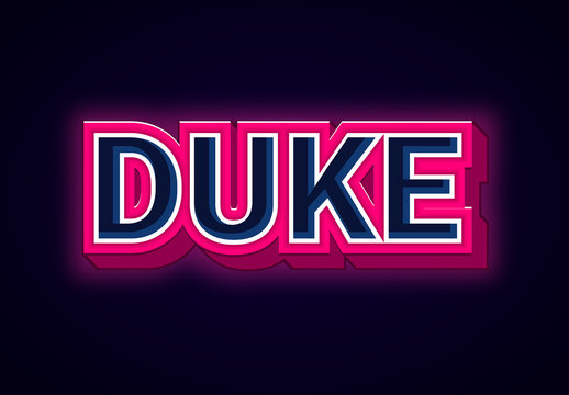 Dark and Bold 3D Text Effect