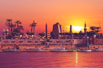 River Nile Luxor Egypt,  