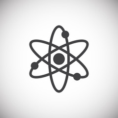 Radiation related icon on background for graphic and web design. Simple illustration. Internet concept symbol for website button or mobile app.