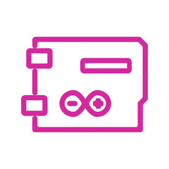 Basic vector arduino icon .