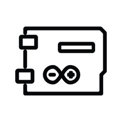 Basic vector arduino icon .