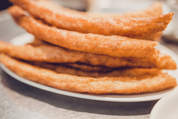 Churros - Spanish sweet roasted custard pastries