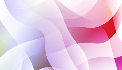 Abstract Wavy Background. For Futuristic Ad, Booklets. Vector Illustration with Color Gradient.