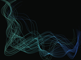 EPS 10 vector. Futuristic colorful background. Backdrop with lines and waves.