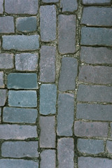cobblestone way in eastern europe