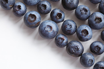 blueberries isolated on white background