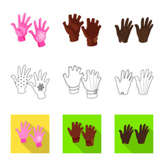 Vector illustration of silhouette and safety symbol. Collection of silhouette and comfort vector icon for stock.