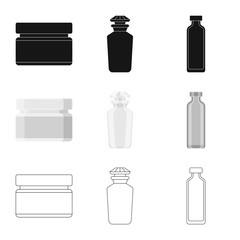 Isolated object of retail and healthcare symbol. Collection of retail and wellness stock symbol for web.