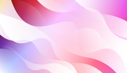 Abstract Wavy Background. For Futuristic Ad, Booklets. Vector Illustration with Color Gradient.