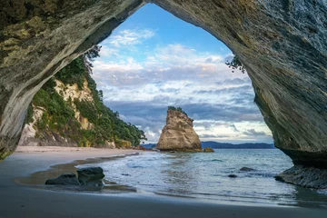 Fototapete Cathedral Cove Blick von der Höhle bei Cathedral Cove, Coromandel, Neuseeland 23