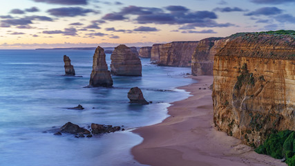 twelve apostles at sunset,great ocean road at port campbell, australia 194