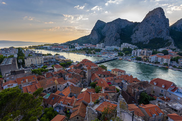 Omiš view from Tvrđava Starigrad-Fortica