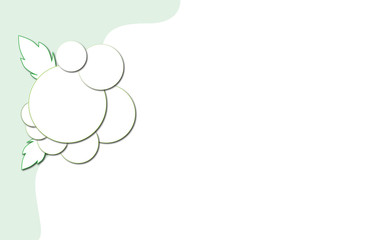 white and green vector