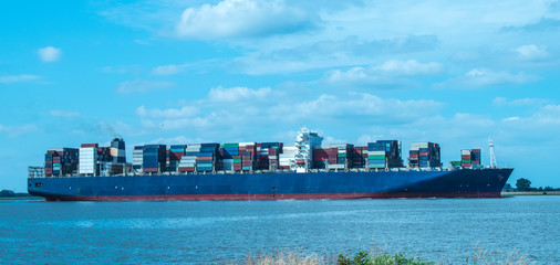 cargo ship in harbor