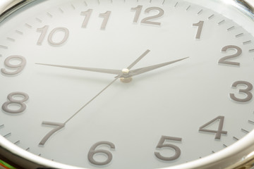 Classic big clock with attractive lighting.