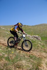 Mountain biker