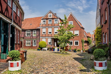 altstadt von stade in deutschland