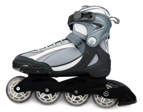 A rollerblade or inline skate