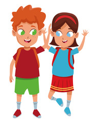 Fototapeta premium adorable cute children childhood cartoon