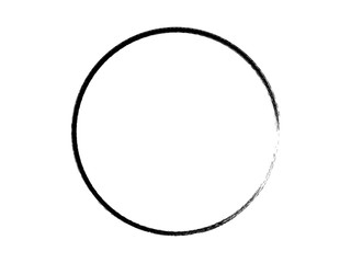 Black grunge circle made for marking.Black paint circle made for  your project.Grunge logo design.