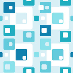 Abstract flat retro seamless pattern with rectangles. Timeless simple vector ornament.