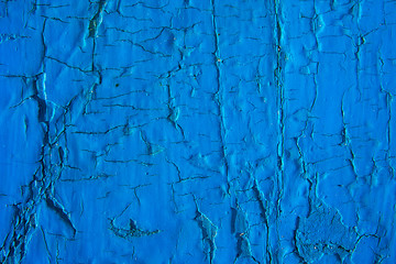 Blue cracked paint