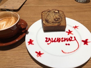 cup of coffee and cake