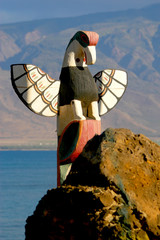 Eagle Totem on the island of Maui, Hawaii. 